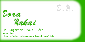 dora makai business card