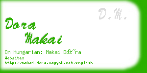 dora makai business card